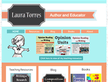 Tablet Screenshot of lauratorres.com